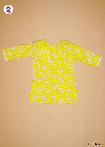 Lime - Printed Kurti Set