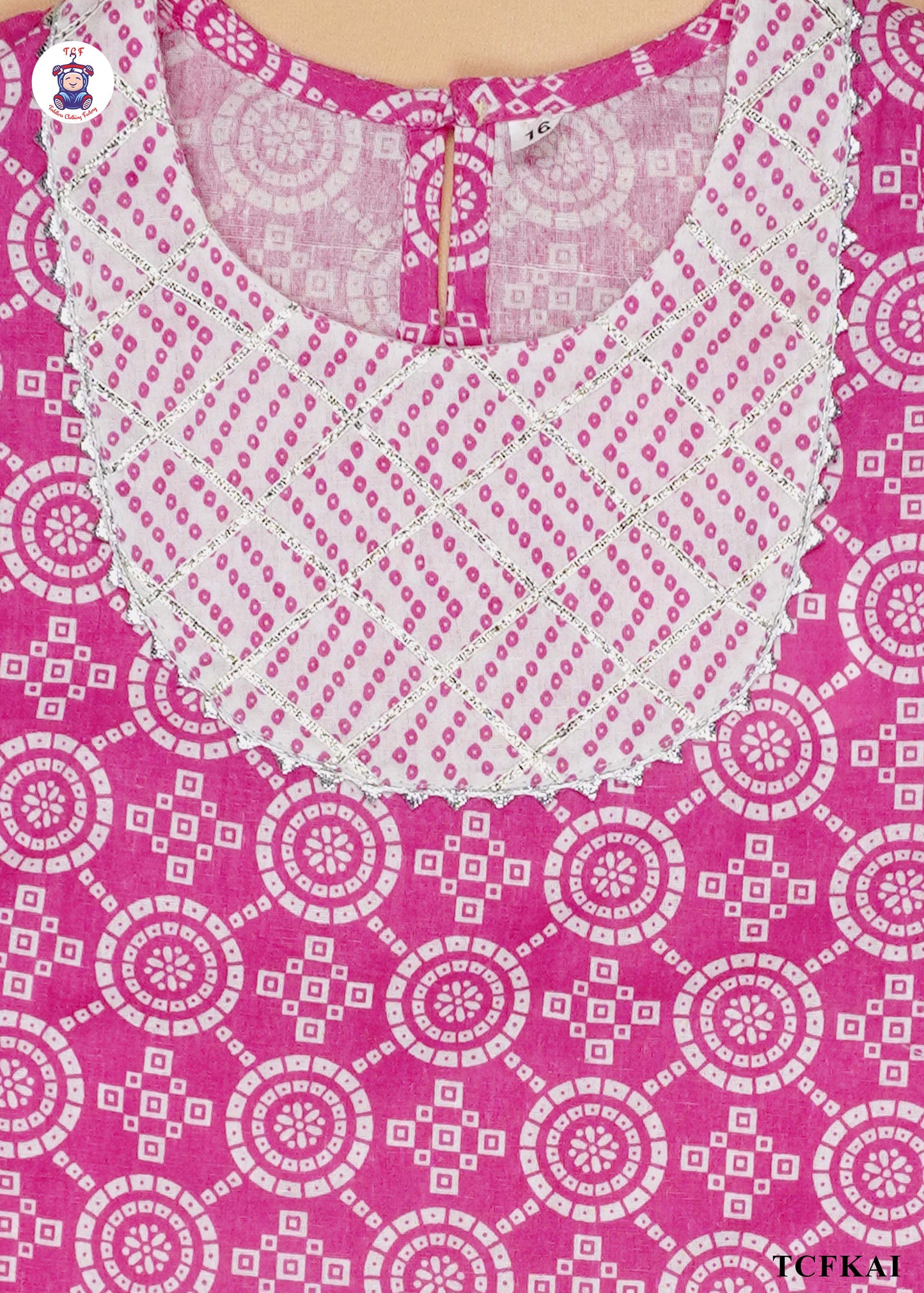 Barbie Pink - Printed Kurti Set