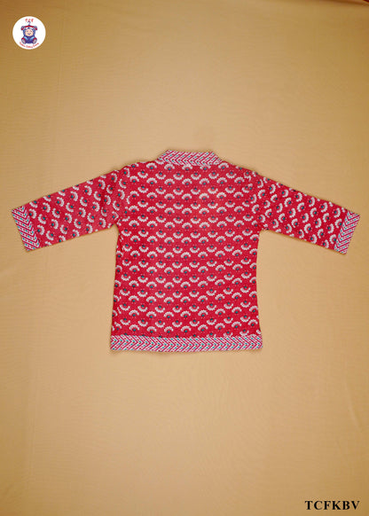 Pink Sherbet - Printed Kurti Dhoti Set