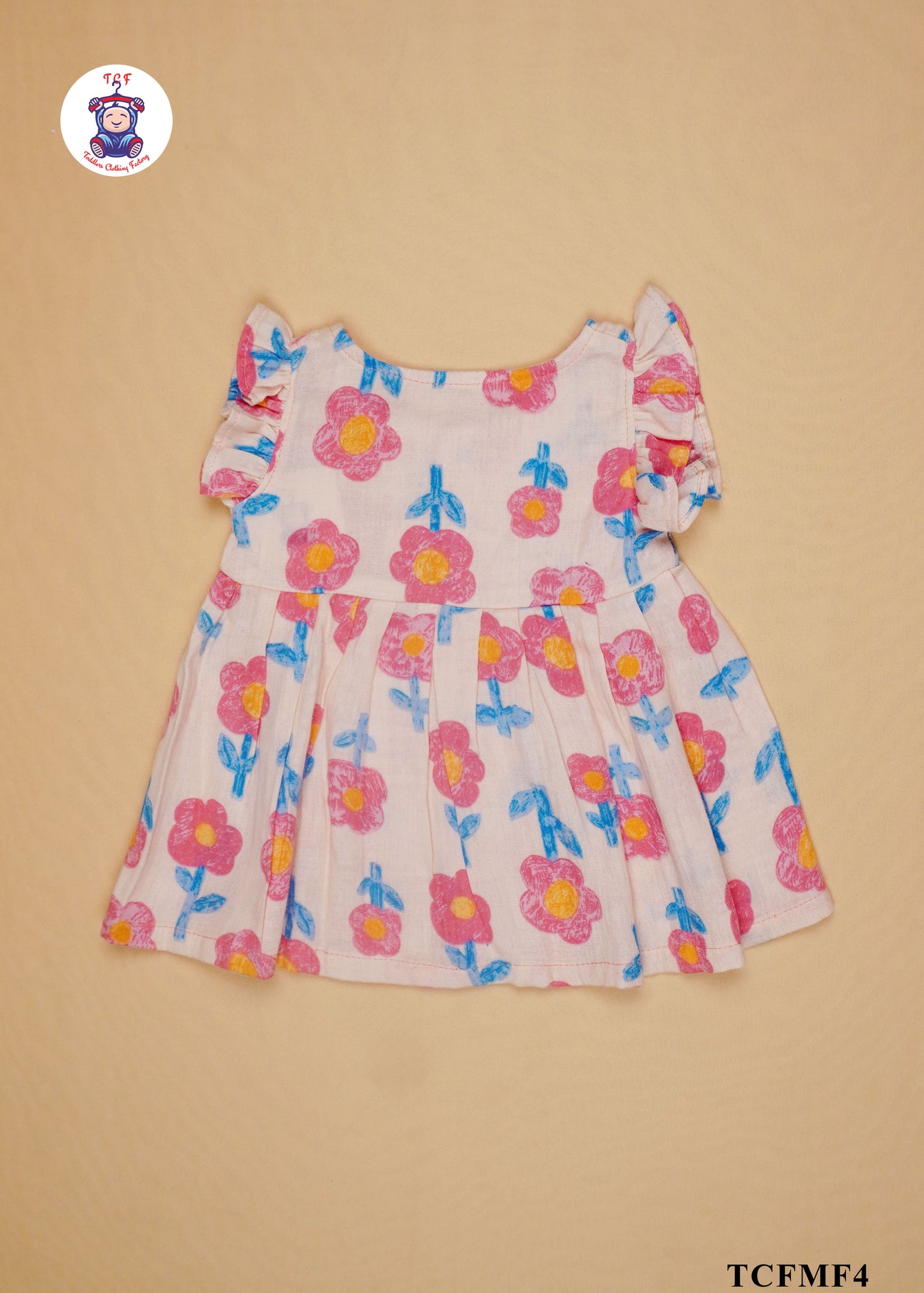 Pink - Girls Readymade Muslin Frocks