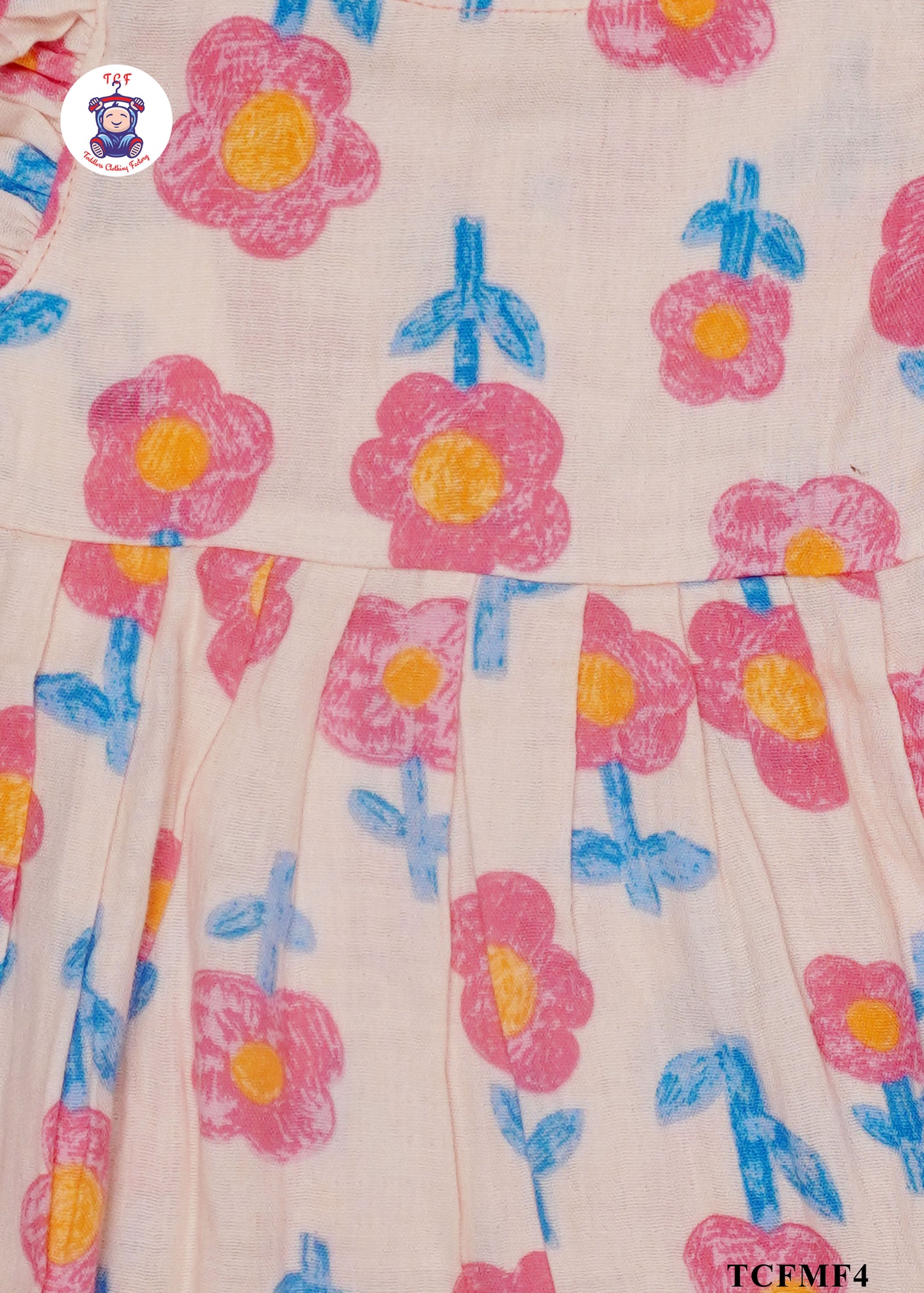 Pink - Girls Readymade Muslin Frocks