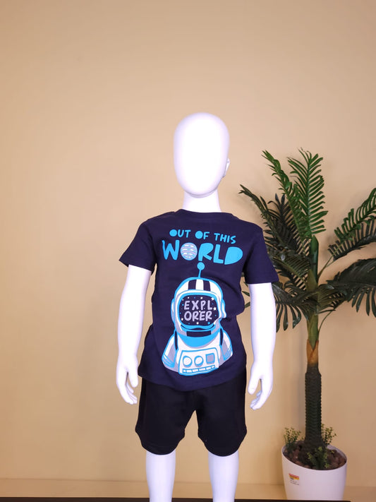 Navy Blue - Boys Tees Explorer