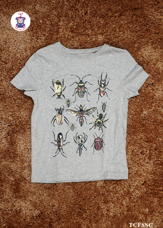 Grey - Boys Tees Insects