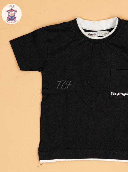 Black - Boys Readymade T-Shirts