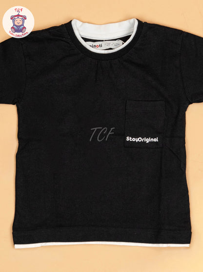 Black - Boys Readymade T-Shirts