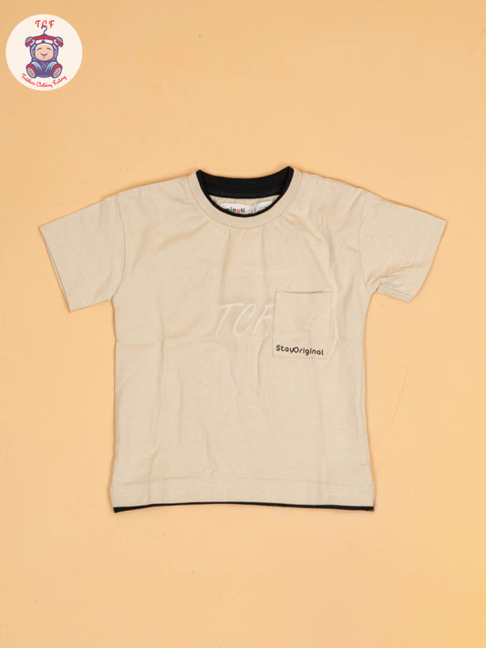 Cream - Boys Readymade T-Shirts
