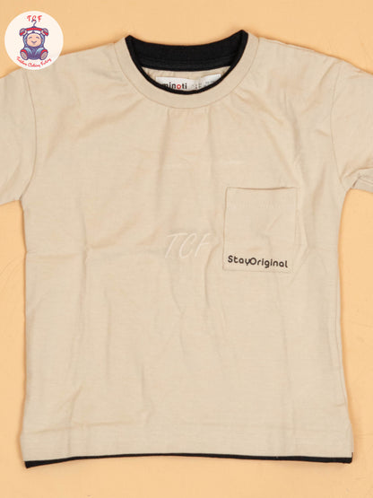 Cream - Boys Readymade T-Shirts
