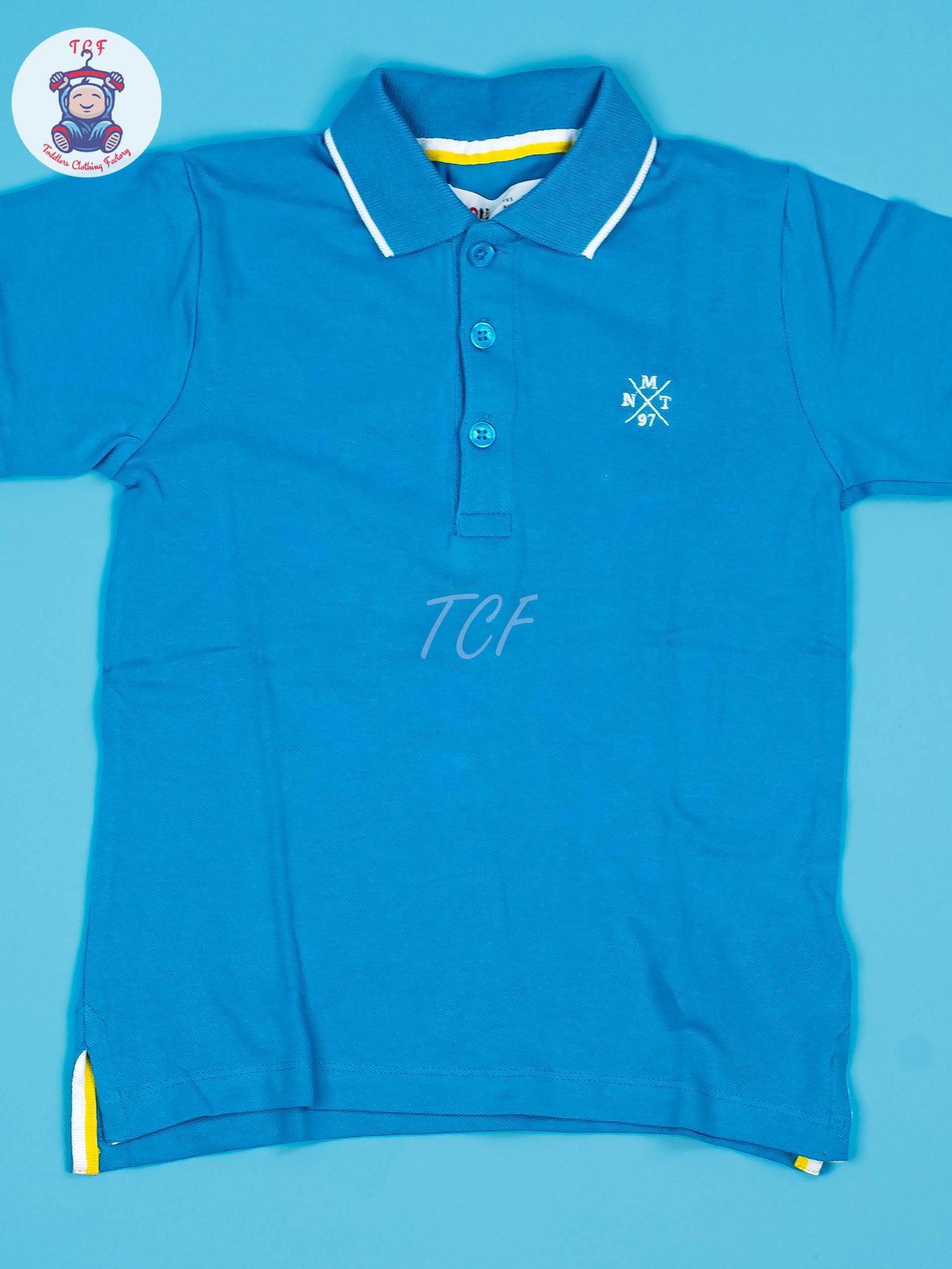 Sky Blue - Boys Readymade Collor T-Shirts