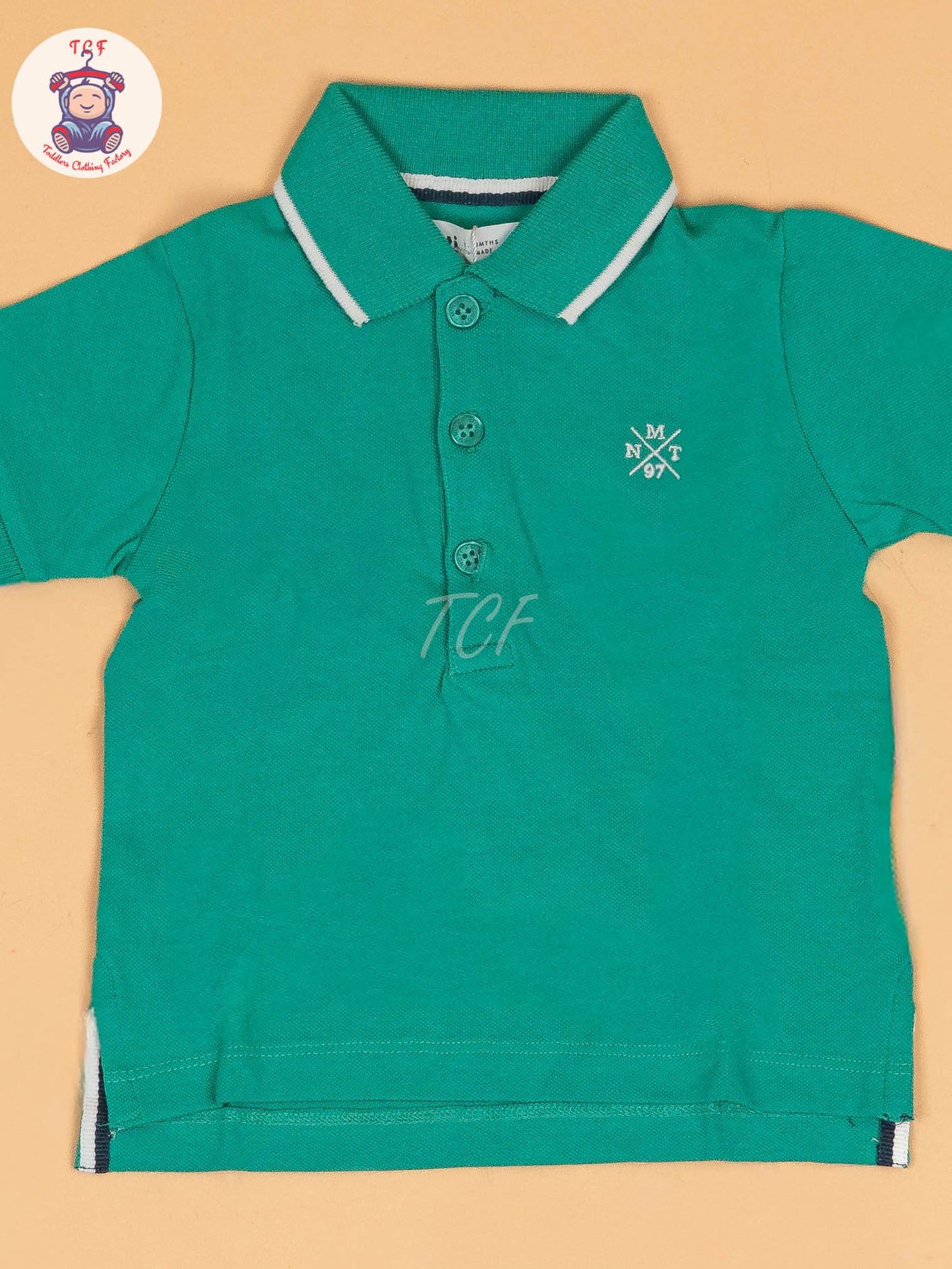 Green - Boys Readymade Collor T-Shirts