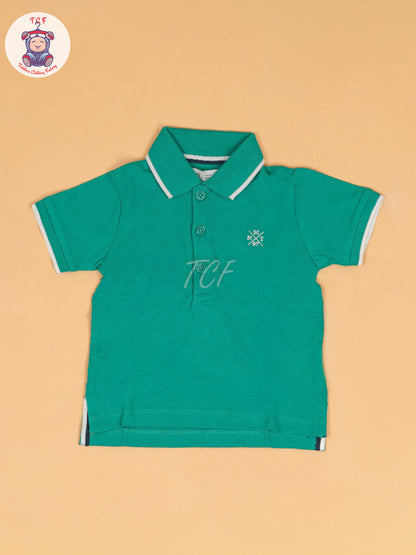 Green - Boys Readymade Collor T-Shirts