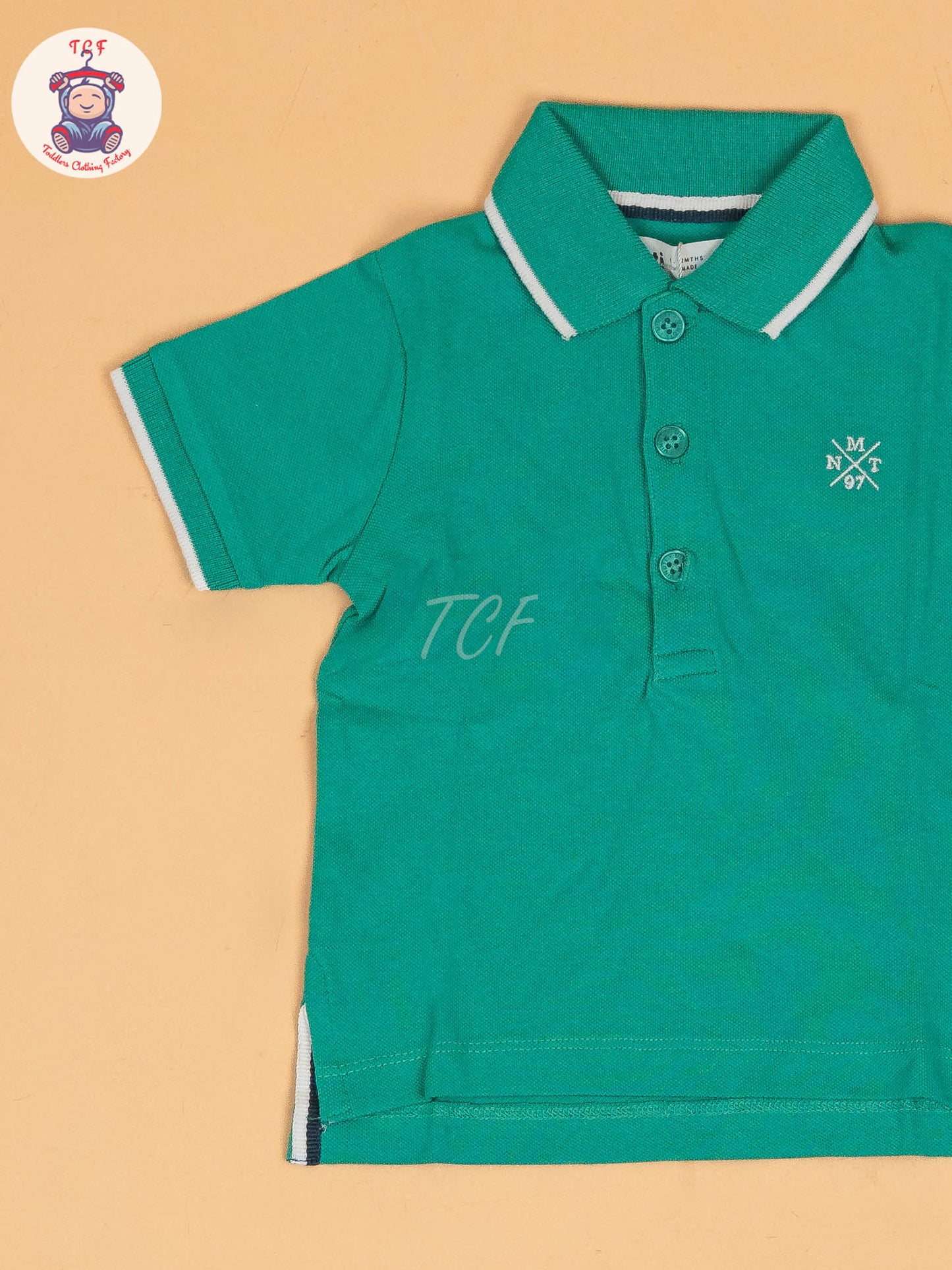 Green - Boys Readymade Collor T-Shirts