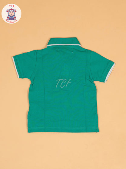 Green - Boys Readymade Collor T-Shirts