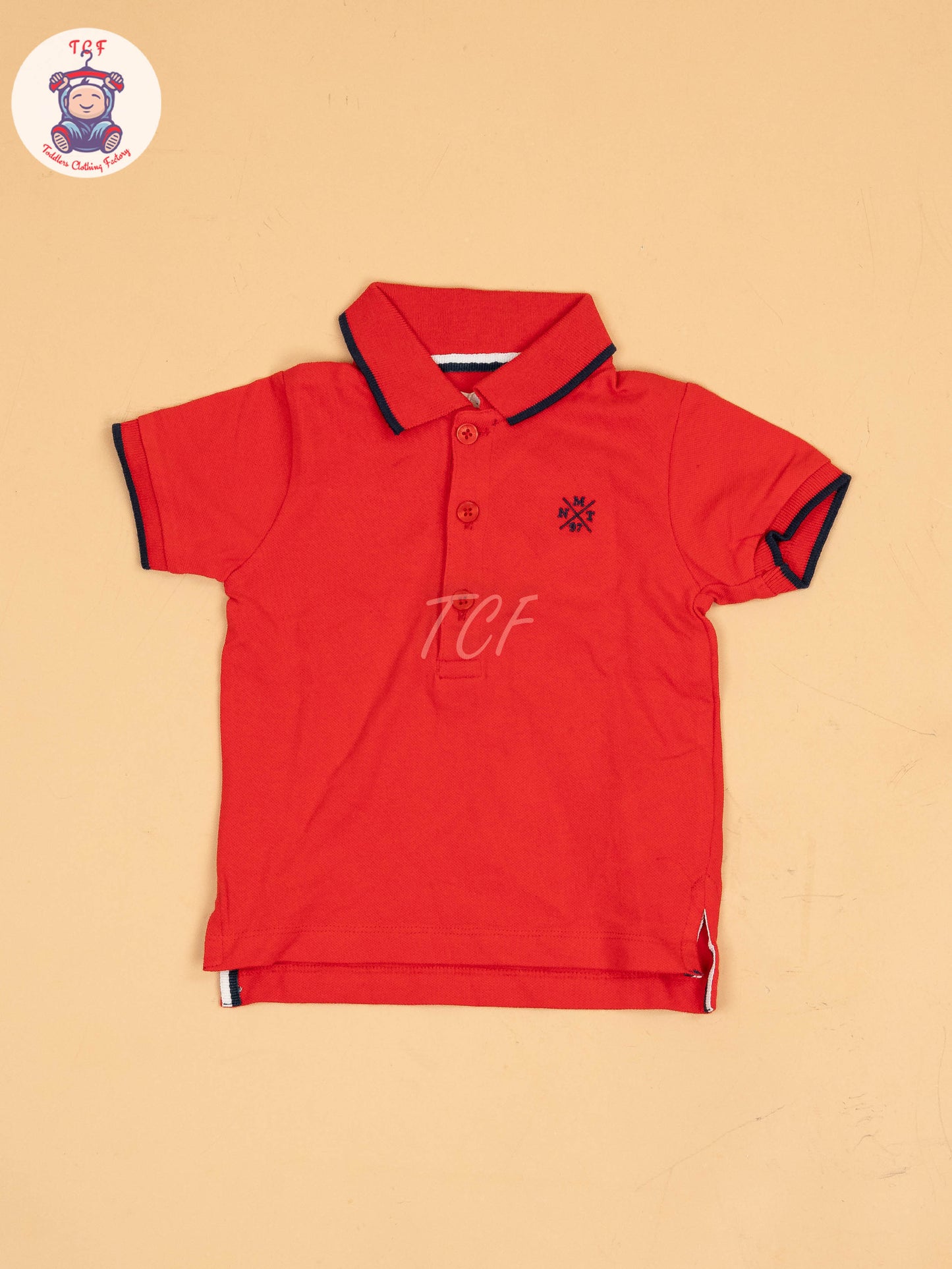 Red - Boys Readymade Collor T-Shirts