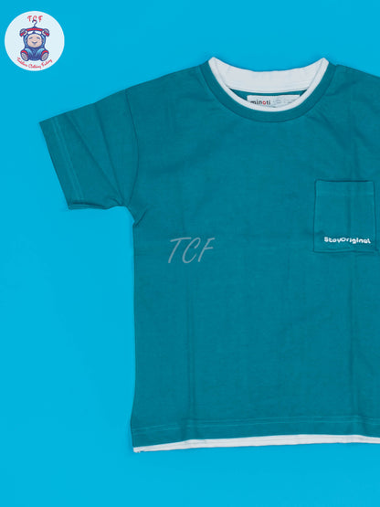 Teal Green - Boys Readymade T-Shirts