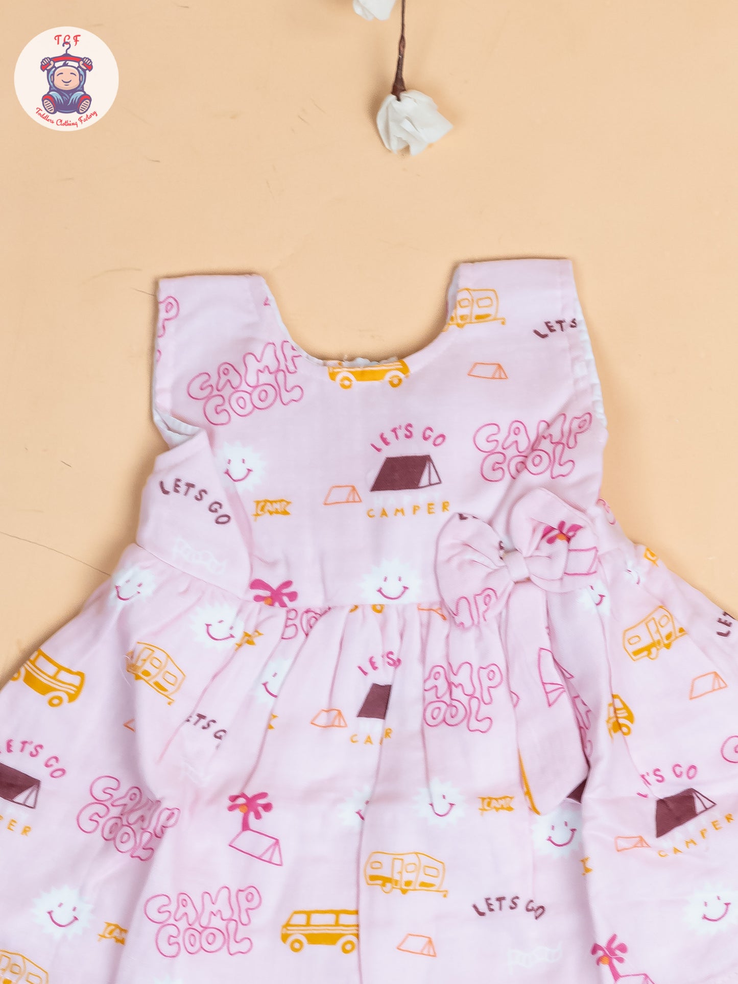 Pink - Girls Camp Cool Cotton Frocks