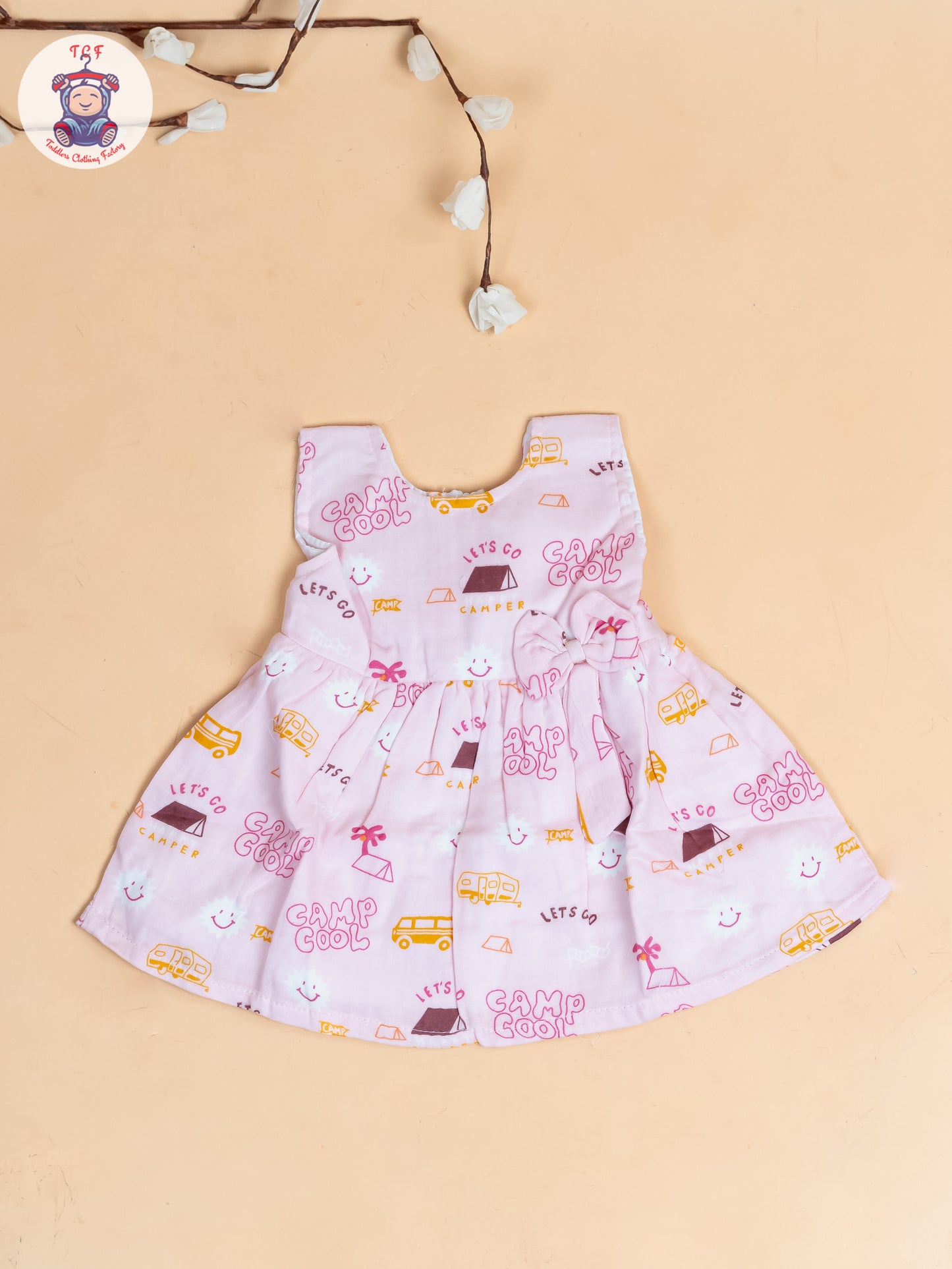Pink - Girls Camp Cool Cotton Frocks