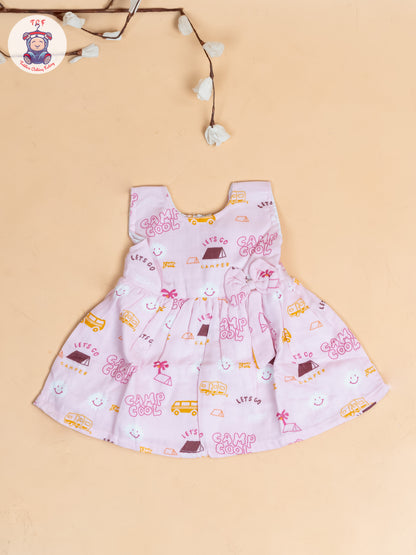 Pink - Girls Camp Cool Cotton Frocks