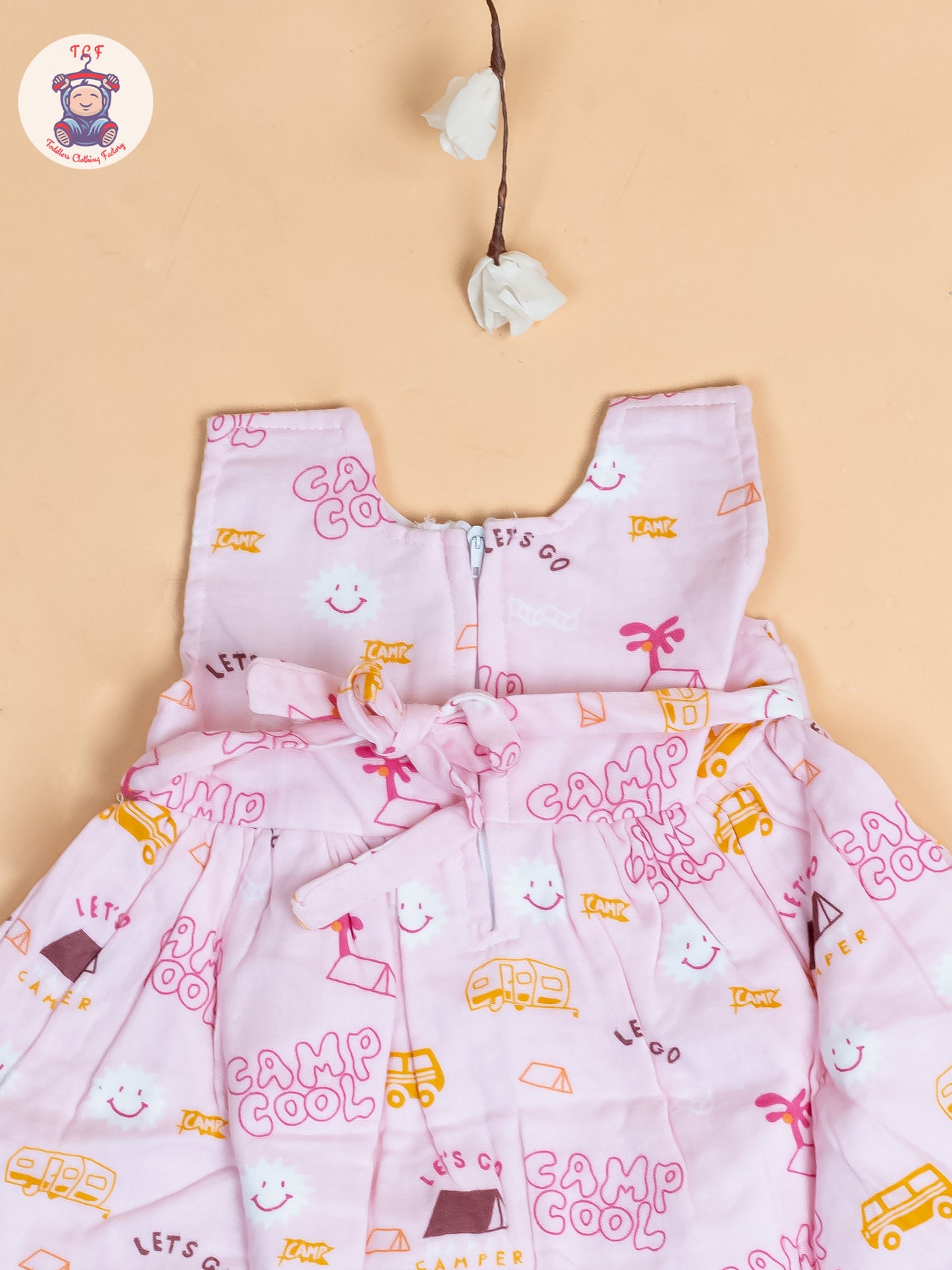 Pink - Girls Camp Cool Cotton Frocks