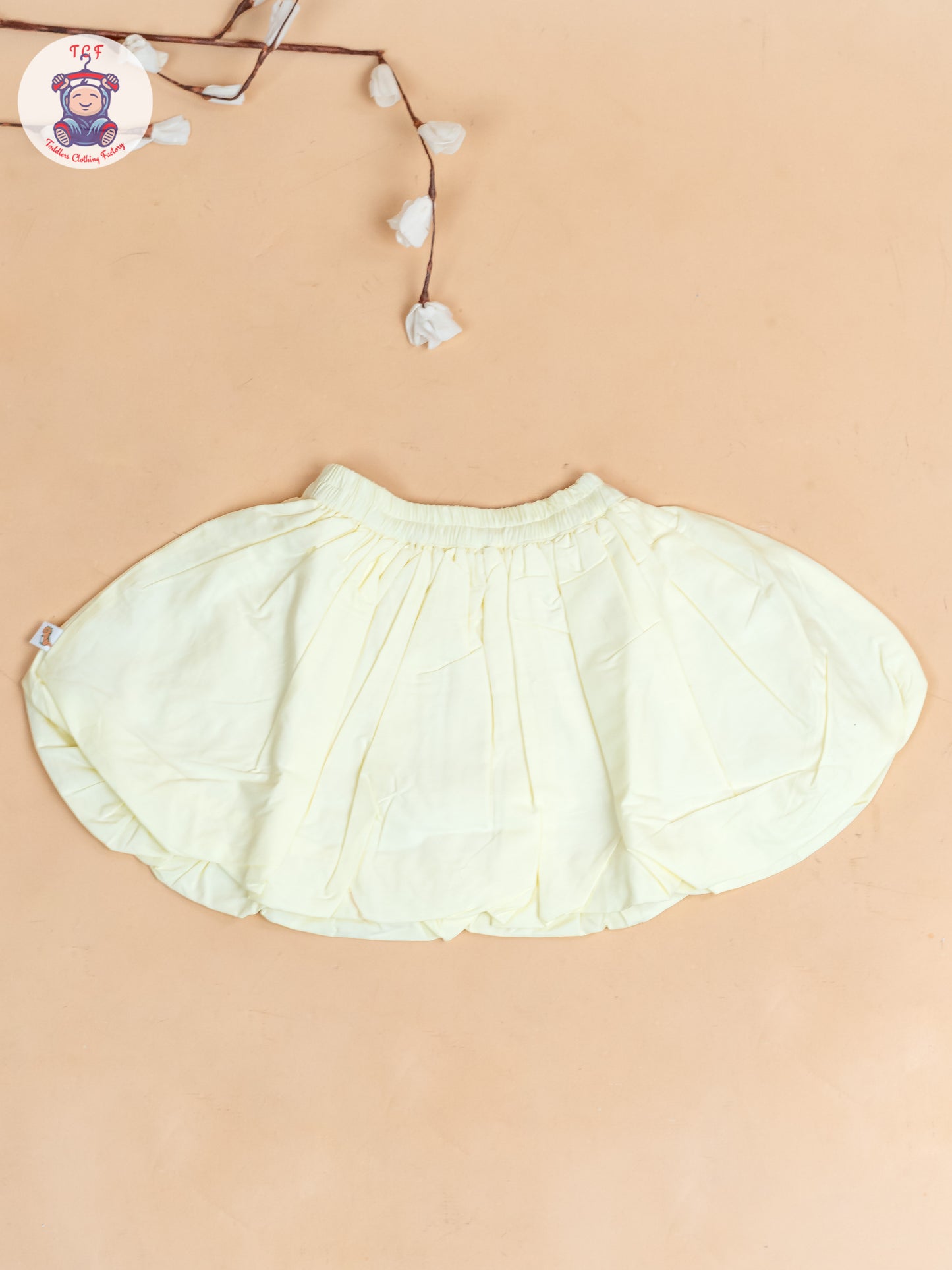 Baby Pink & Lemon Yellow - Girls Crop Top & Shorts