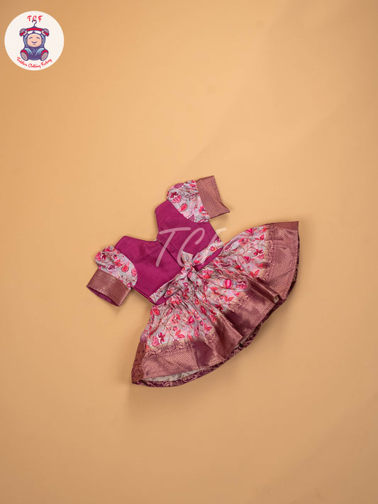 Lavender & Pink - Kids Readymade Frocks