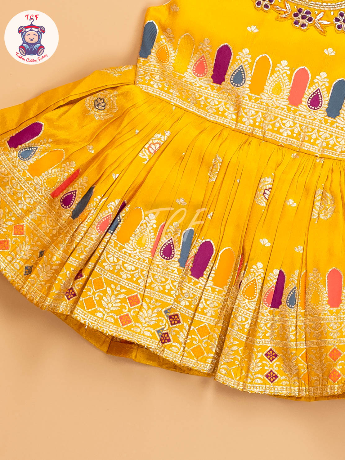 Mango Yellow - Kids Readymade Frocks