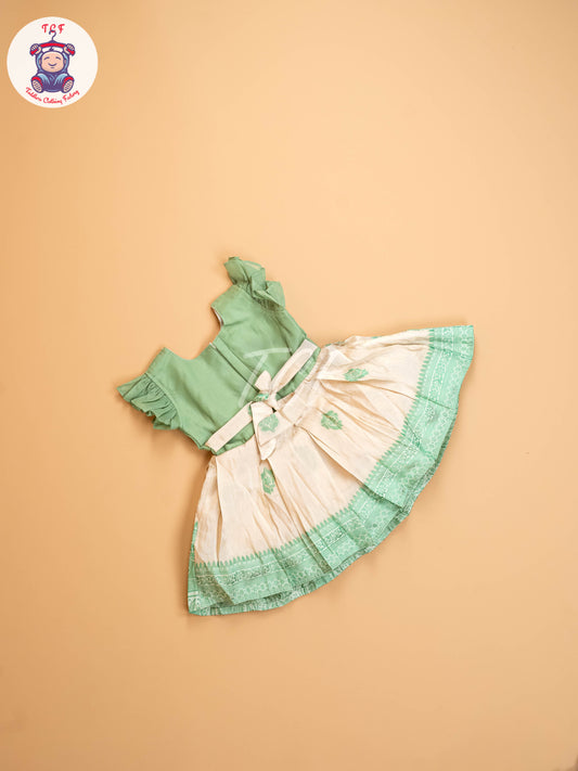 Light Green - Kids Readymade Frocks