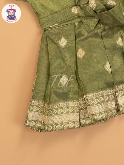 Olive Green - Kids Readymade Frocks