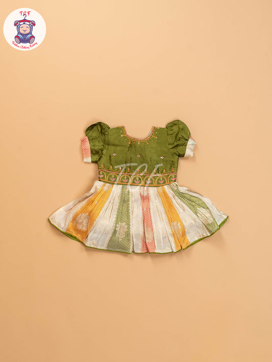 Green - Kids Readymade Frocks