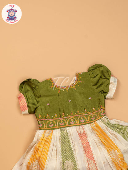 Green - Kids Readymade Frocks