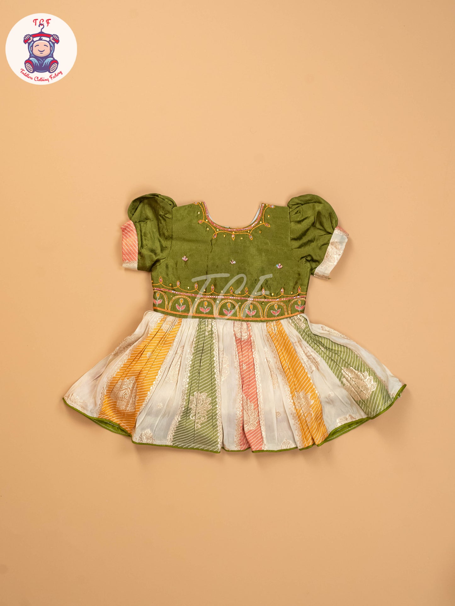 Green - Kids Readymade Frocks