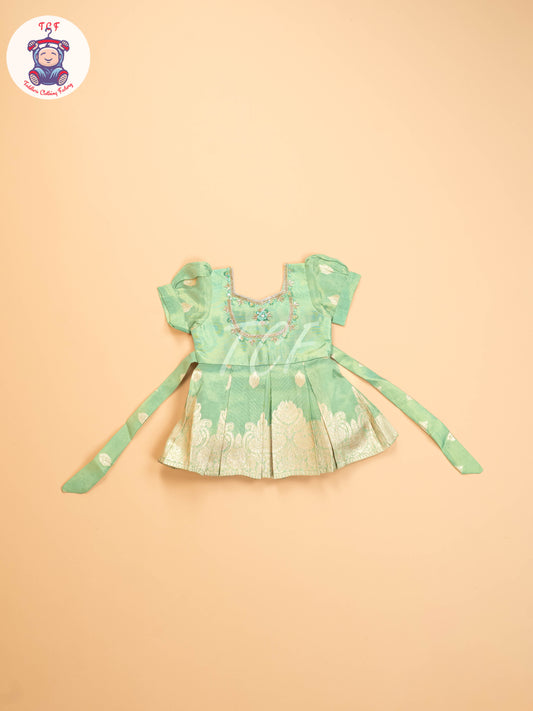 Light Green - Kids Readymade Frocks