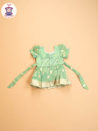 Light Green - Kids Readymade Frocks