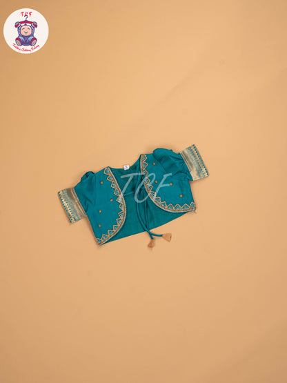 Green & Peach - Kids Readymade Frocks