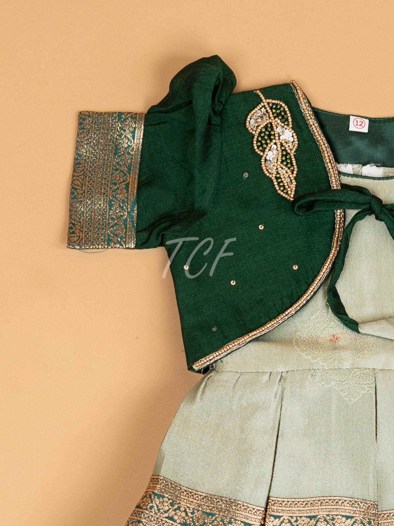 Bottle Green - Kids Readymade Frocks