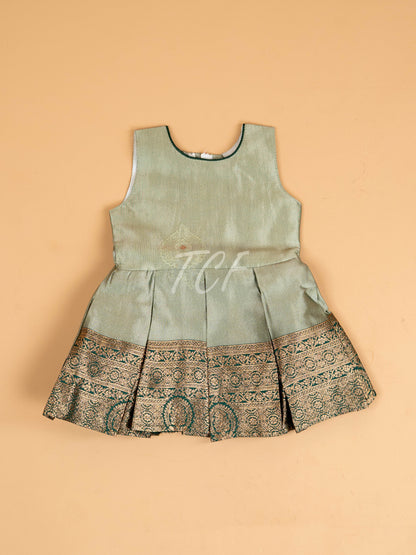 Bottle Green - Kids Readymade Frocks