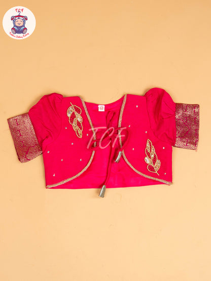 Pink & Pastel Green - Kids Readymade Frocks