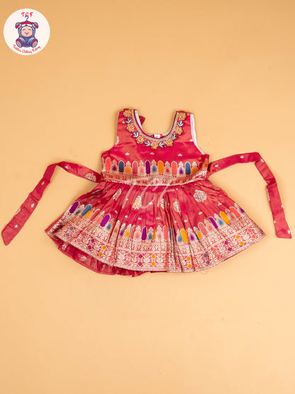 Pink - Kids Readymade Frocks