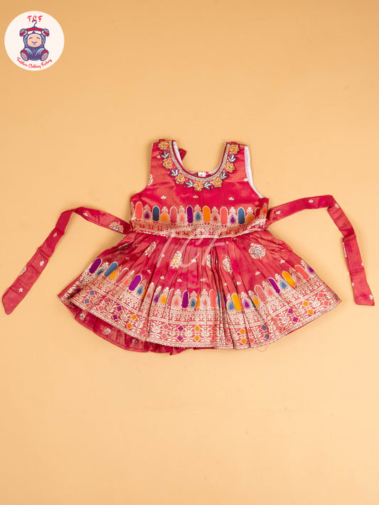 Pink - Kids Readymade Frocks