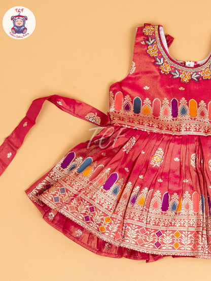 Pink - Kids Readymade Frocks
