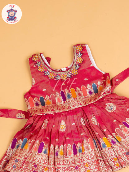 Pink - Kids Readymade Frocks