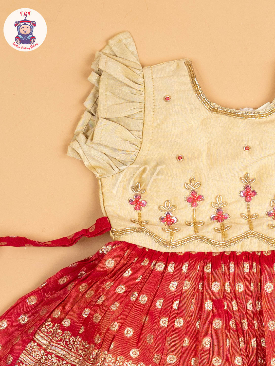 Sandal & Pink - Kids Readymade Frocks