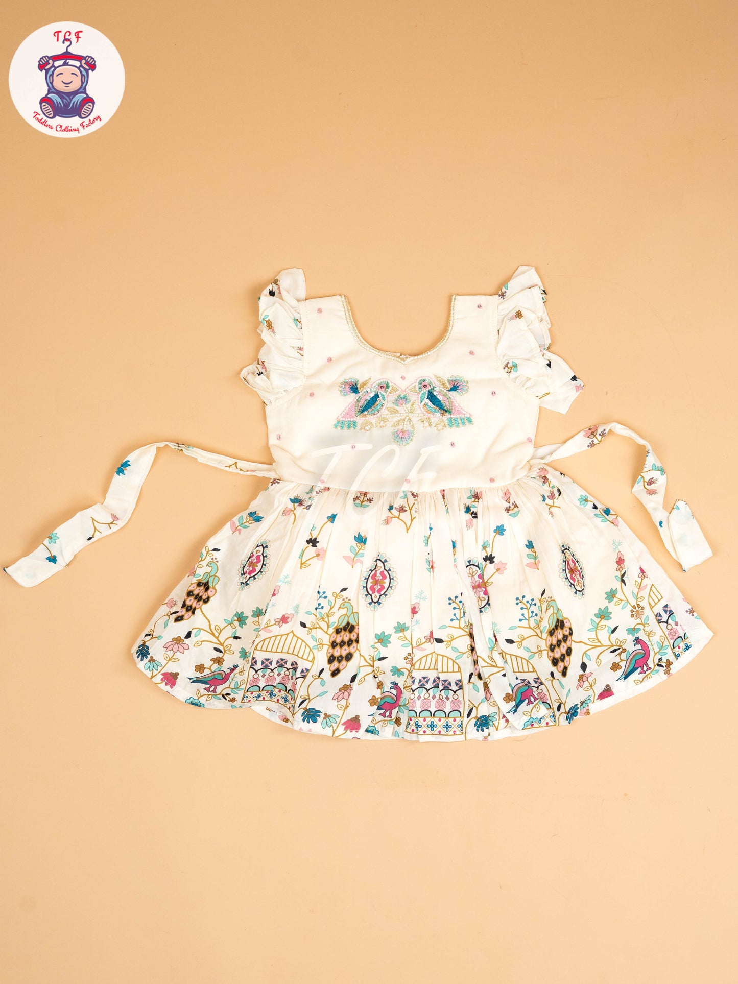 White - Kids Readymade Frocks