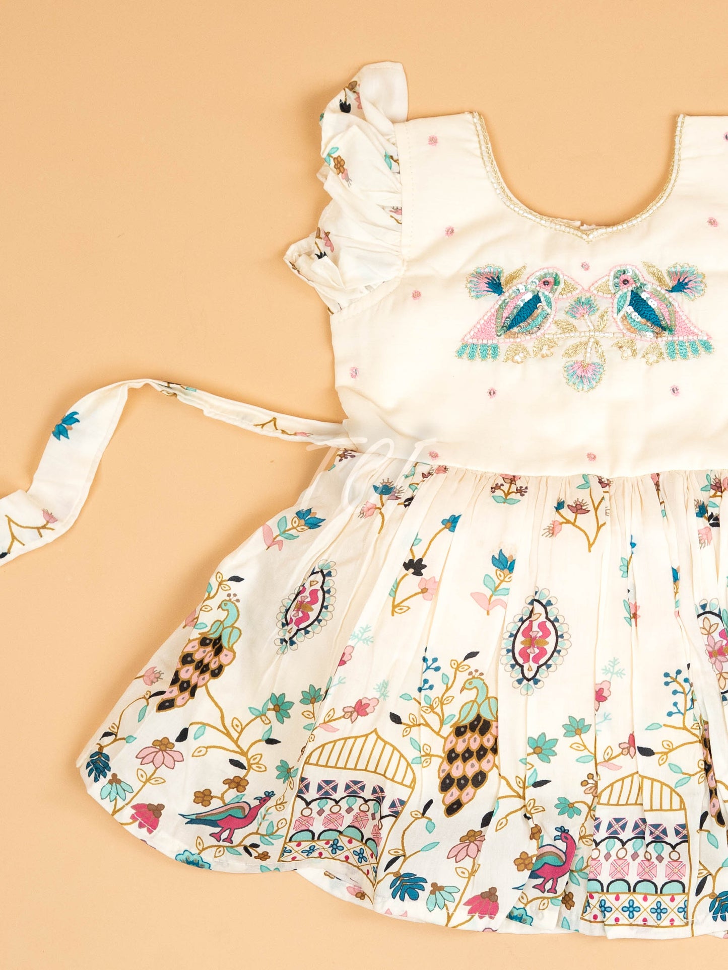 White - Kids Readymade Frocks