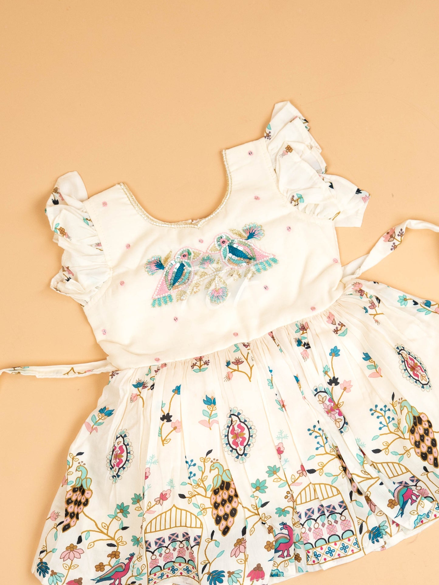 White - Kids Readymade Frocks