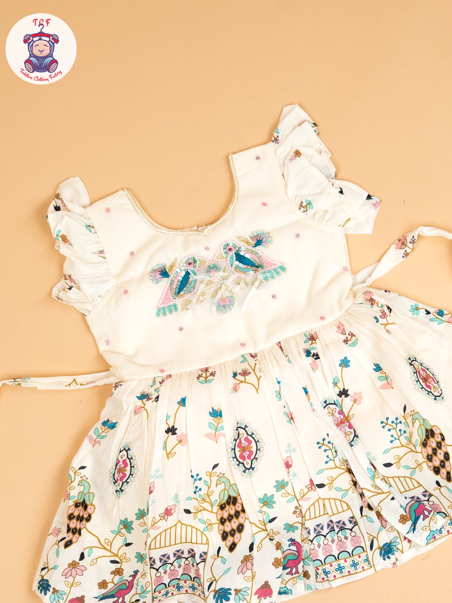 White - Kids Readymade Frocks