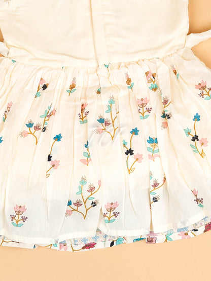 White - Kids Readymade Frocks