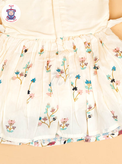 White - Kids Readymade Frocks