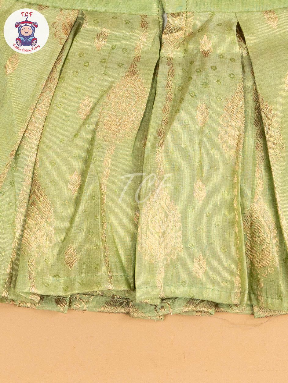 Pista Green - Kids Readymade Frocks