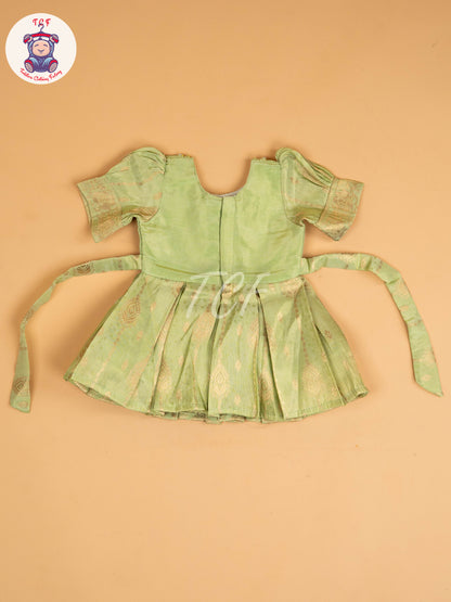 Pista Green - Kids Readymade Frocks