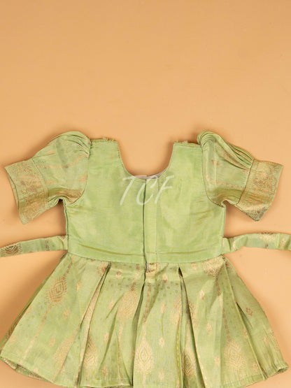 Pista Green - Kids Readymade Frocks